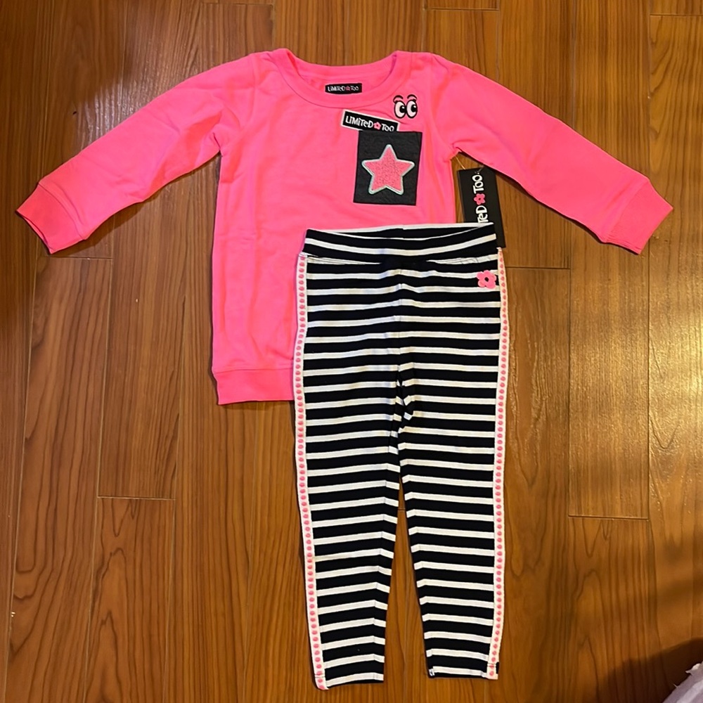 Limited Too Toddler Girls' Fashion Top and Legging Set ~ Size 3T